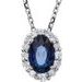 Halo-Style Necklace or Pendant