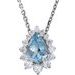 Graduated Halo-Style Necklace or Pendant