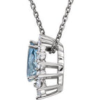 Graduated Halo-Style Necklace or Pendant