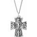 Four-Way Cross Medal Necklace or Pendant
