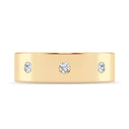 Men's Low Dome Flush Set Diamond Band image