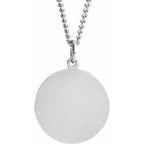 Round Sacred Heart of Jesus Medal Necklace or Pendant
