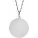 Round Sacred Heart of Jesus Medal Necklace or Pendant