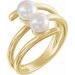 Two-Stone Pearl Ring