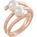 Two-Stone Pearl Ring