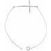 Accented Sideways Cross Bracelet