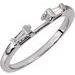 Baguette Accented Engagement Ring