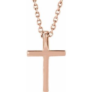 Petite Cross Necklace or Pendant