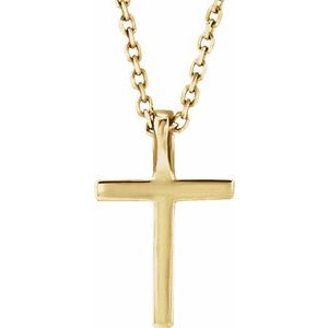 Petite Cross Necklace or Pendant