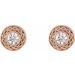 Bezel-Set Earrings