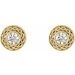 Bezel-Set Earrings