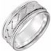 Rope Edge Woven-Design Comfort-Fit Flat Band