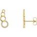 Accented Geometric Ear Climbers