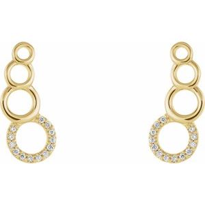 Accented Geometric Ear Climbers
