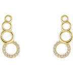 Accented Geometric Ear Climbers