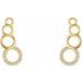 Accented Geometric Ear Climbers
