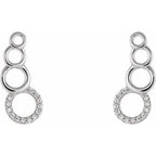 Accented Geometric Ear Climbers