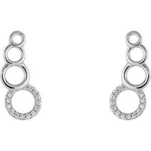 Accented Geometric Ear Climbers
