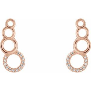 Accented Geometric Ear Climbers