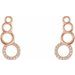 Accented Geometric Ear Climbers