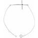 Accented Sideways Cross Bracelet
