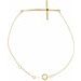 Accented Sideways Cross Bracelet