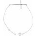 Accented Sideways Cross Bracelet
