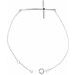 Accented Sideways Cross Bracelet