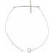 Accented Sideways Cross Bracelet
