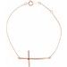 Accented Sideways Cross Bracelet