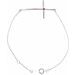 Accented Sideways Cross Bracelet