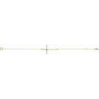 Accented Sideways Cross Bracelet