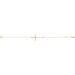 Accented Sideways Cross Bracelet