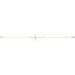 Accented Sideways Cross Bracelet