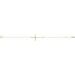 Accented Sideways Cross Bracelet