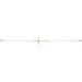 Accented Sideways Cross Bracelet