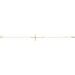 Accented Sideways Cross Bracelet