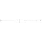 Accented Sideways Cross Bracelet