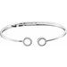 Circle Hinged Cuff Bracelet