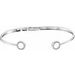 Circle Hinged Cuff Bracelet