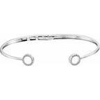 Circle Hinged Cuff Bracelet