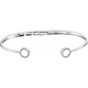 Circle Hinged Cuff Bracelet