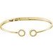 Circle Hinged Cuff Bracelet