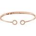 Circle Hinged Cuff Bracelet