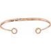 Circle Hinged Cuff Bracelet