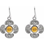 Maltese Cross Earrings