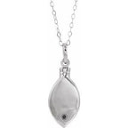 Fleur-de-lis Ash Holder Necklace