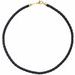 5 mm Black Braided Leather Cord Necklace