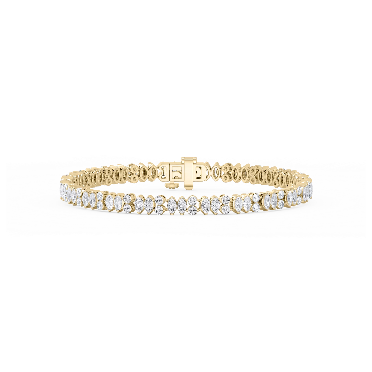 6 ctw Marquise and Round LGD Alternating Bracelet  - 7 Inches