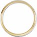 Stepped-Edge Comfort-Fit Half Round Band with Hammer Finish
